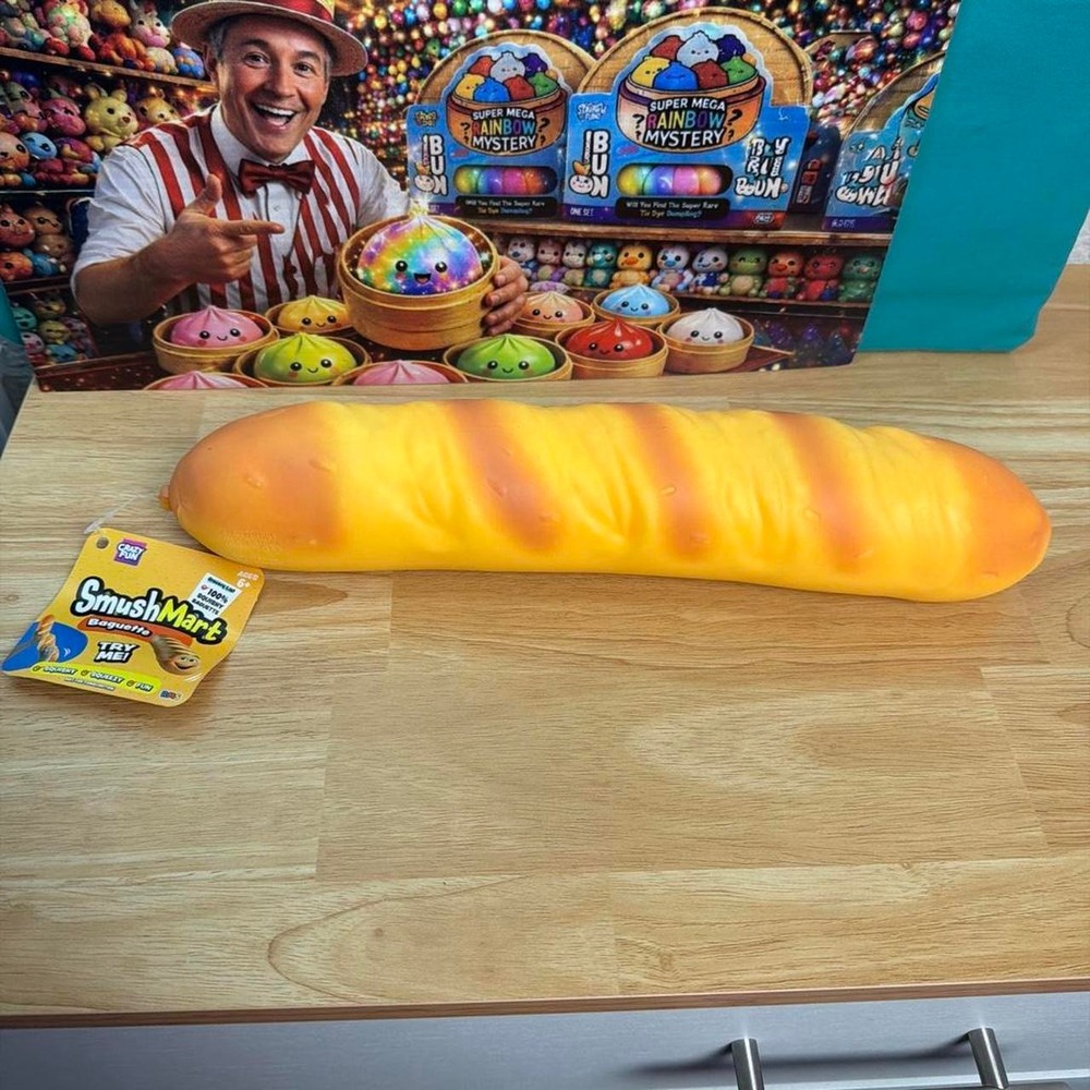 SmushMart Baguette Squishy Toy Cute Bread Squeeze Fidget